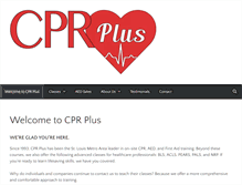 Tablet Screenshot of cprplustraining.net